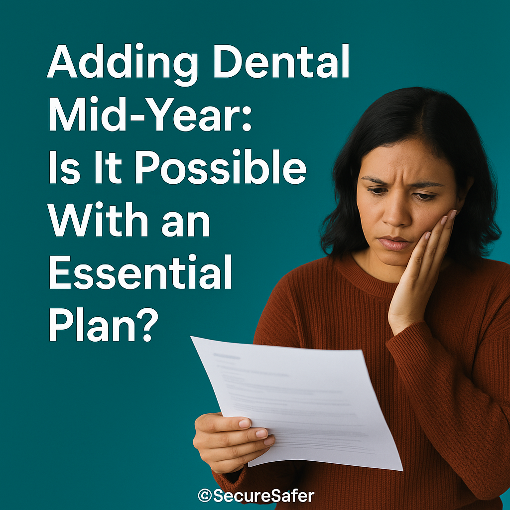 Essential Plan dental coverage, mid-year dental add-on, NYC health insurance
