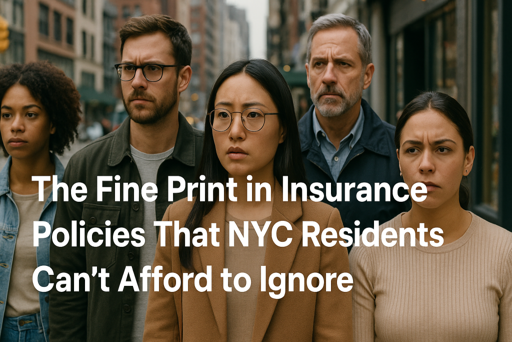 The Fine Print in Insurance Policies That NYC Residents Can’t Afford to Ignore
